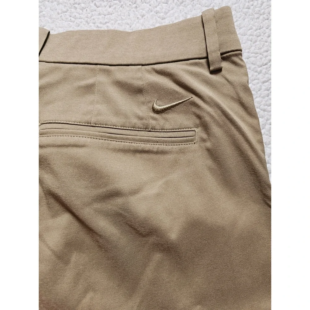 Nike Golf Dri-FIT Shorts Mens 36 Khaki Tan Performance Athletic Golfing Shorts